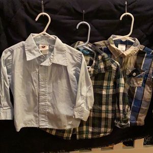 Three 18mon button down dress shirts.